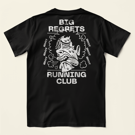 Big Regrets Running Club T-Shirt (Black)