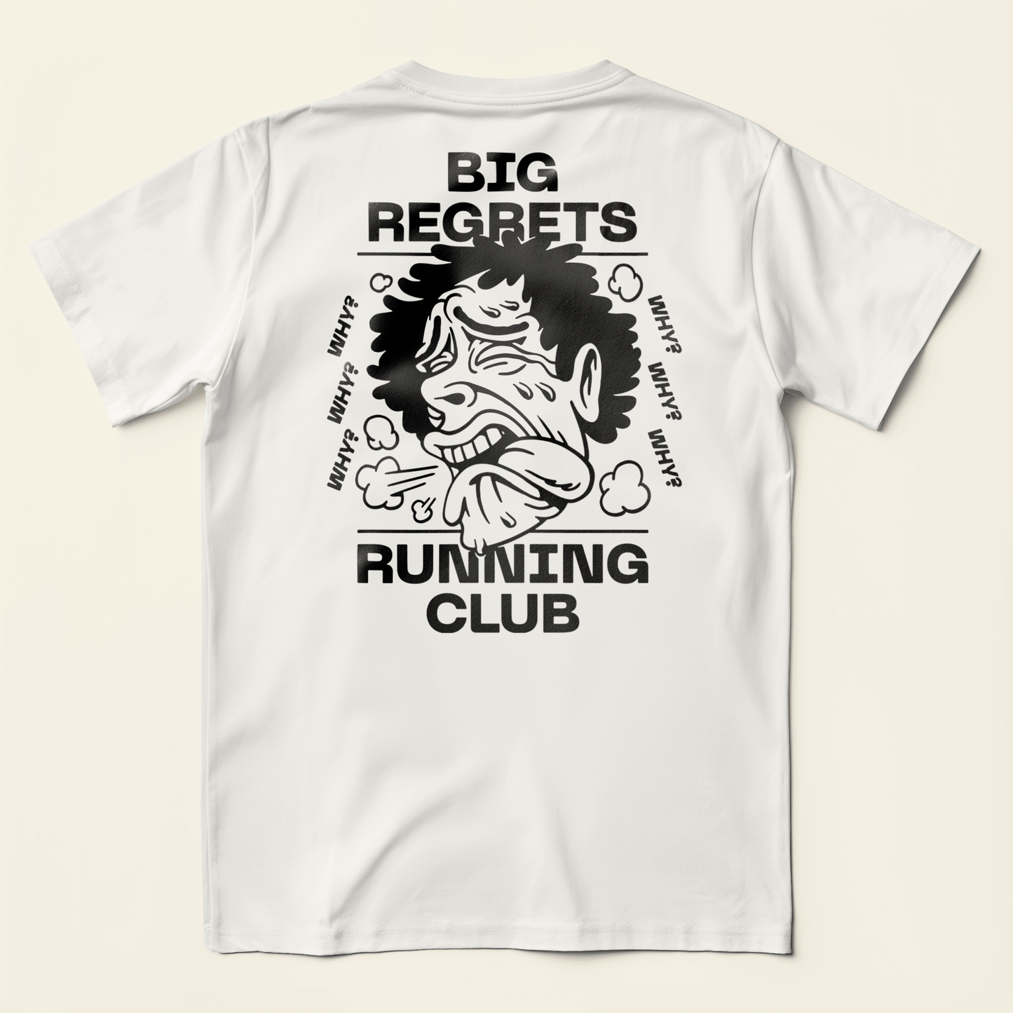 Big Regrets Running Club T-Shirt (White)